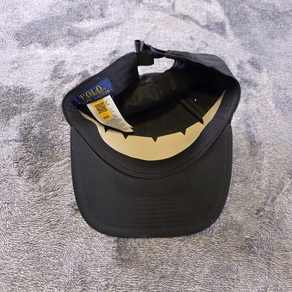 Polo Ralph Lauren Baseline Cap OS Pony Logo Black - Picture 3 of 5